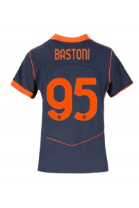 Inter Milan Alessandro Bastoni #95 Jalkapallovaatteet Naisten Kolmaspaita 2025-26 Lyhythihainen